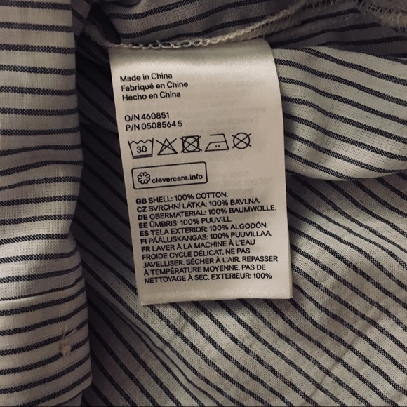 ❌ SOLD ❌ H&M | striped sleeveless shirt dress - Picture 5 of 7